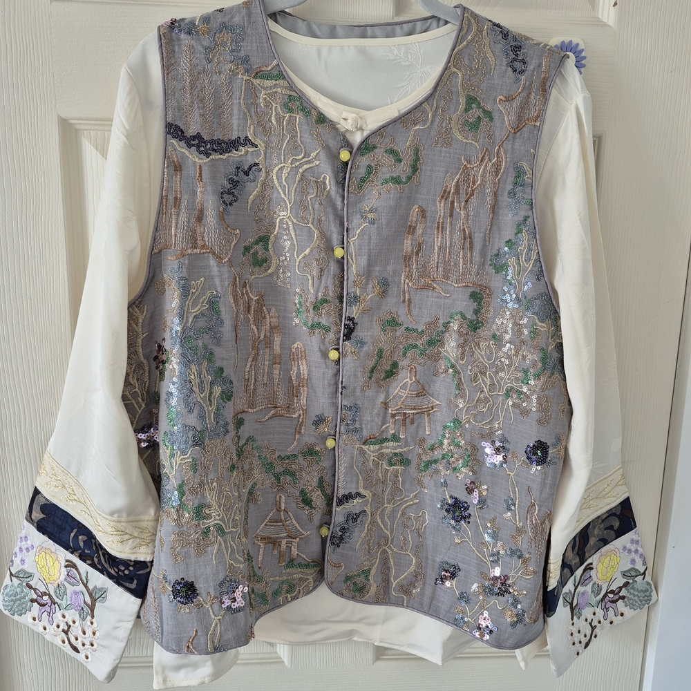 Serene Pavilion Embroidery Set NWOT